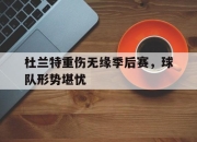 杜兰特重伤无缘季后赛，球队形势堪忧